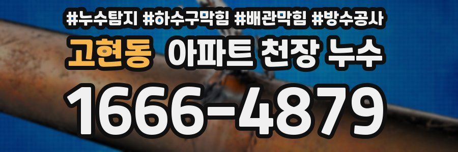 고현동 아파트 천장 누수