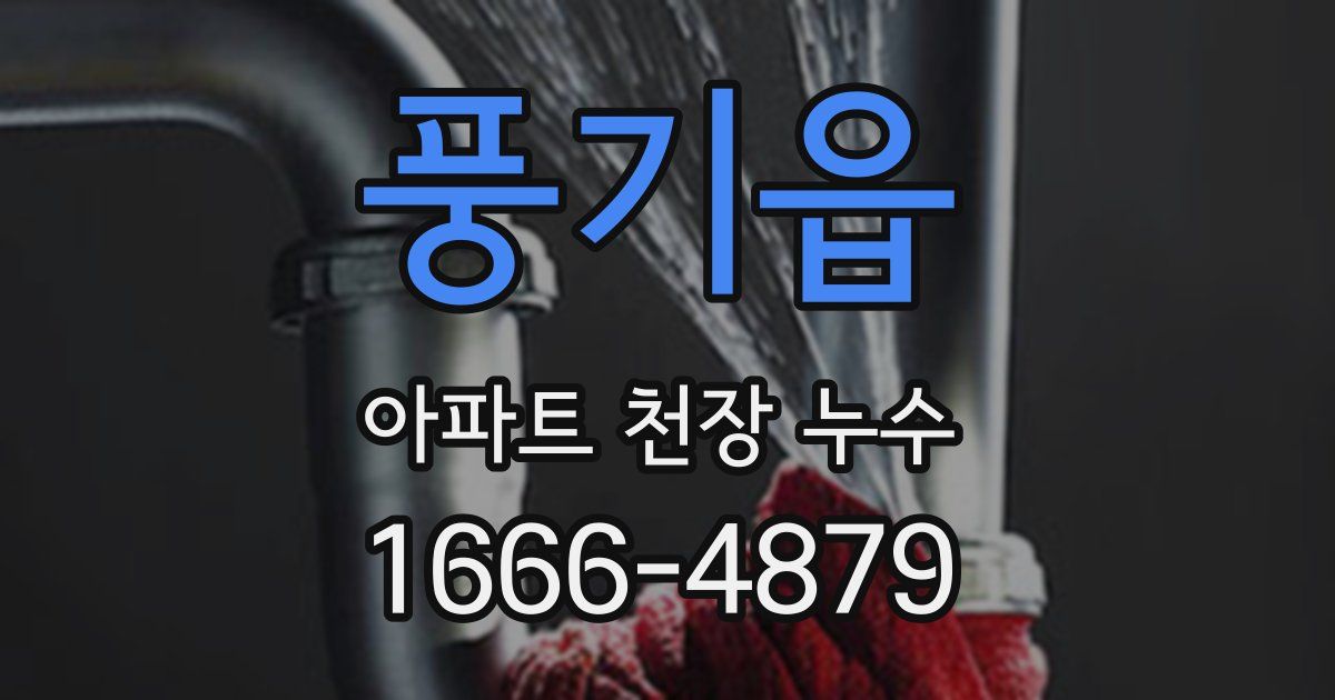 풍기읍 아파트 천장 누수