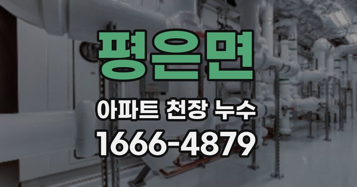 평은면 아파트 천장 누수