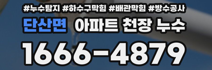 단산면 아파트 천장 누수