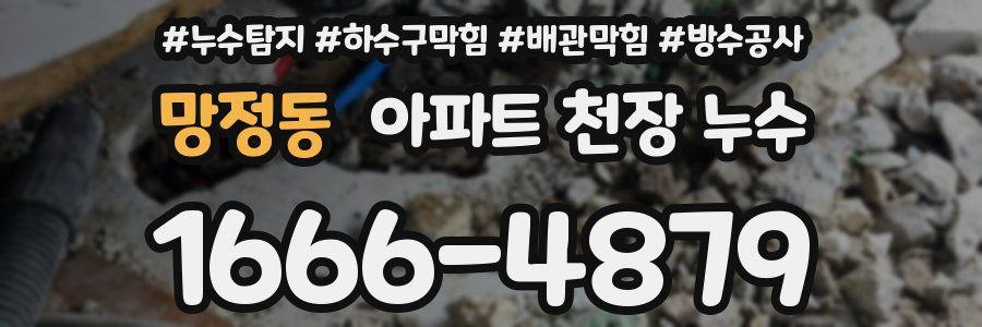 망정동 아파트 천장 누수