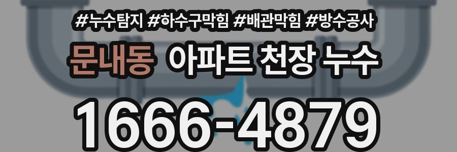 문내동 아파트 천장 누수