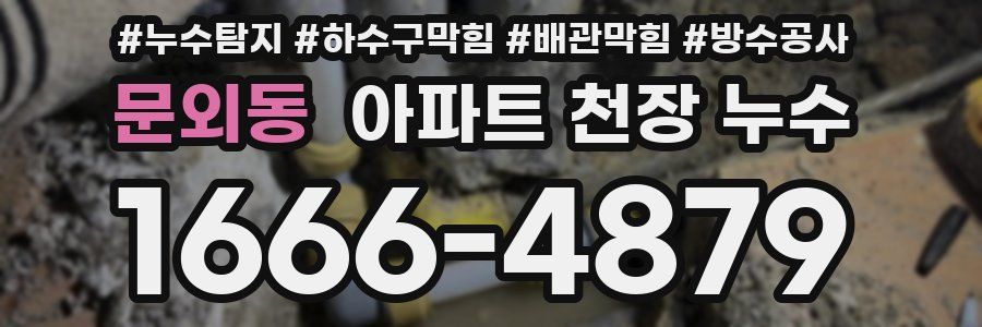문외동 아파트 천장 누수