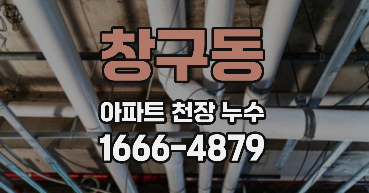 창구동 아파트 천장 누수