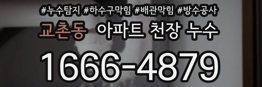 교촌동 아파트 천장 누수