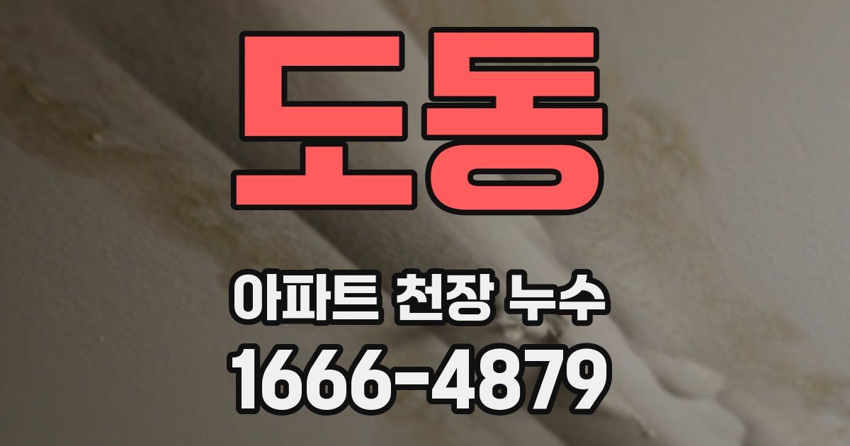 도동 아파트 천장 누수