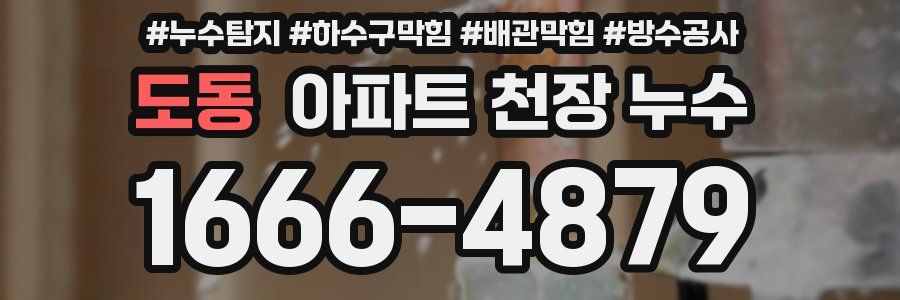 도동 아파트 천장 누수