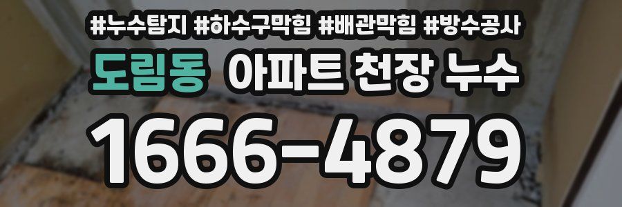 도림동 아파트 천장 누수