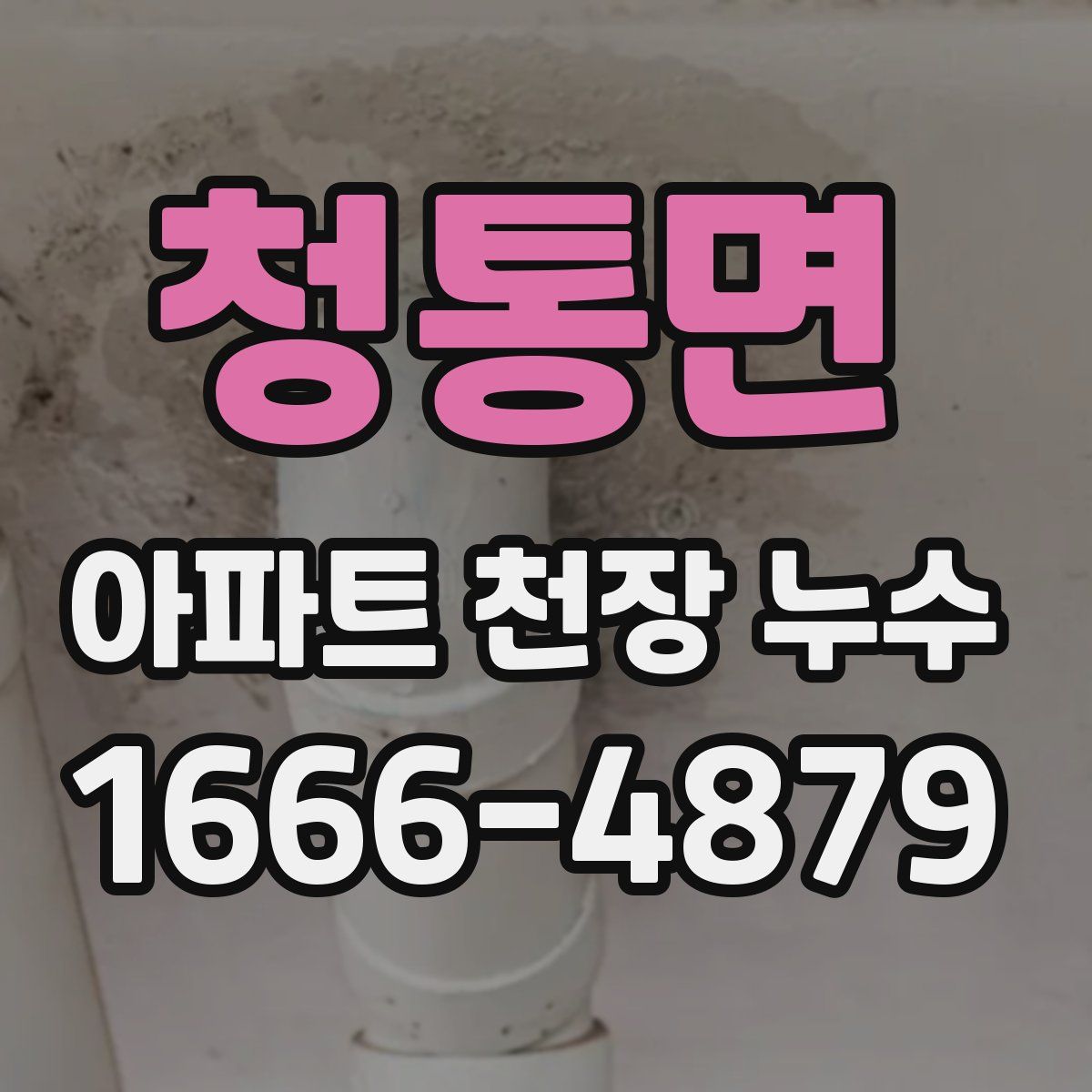 청통면 아파트 천장 누수