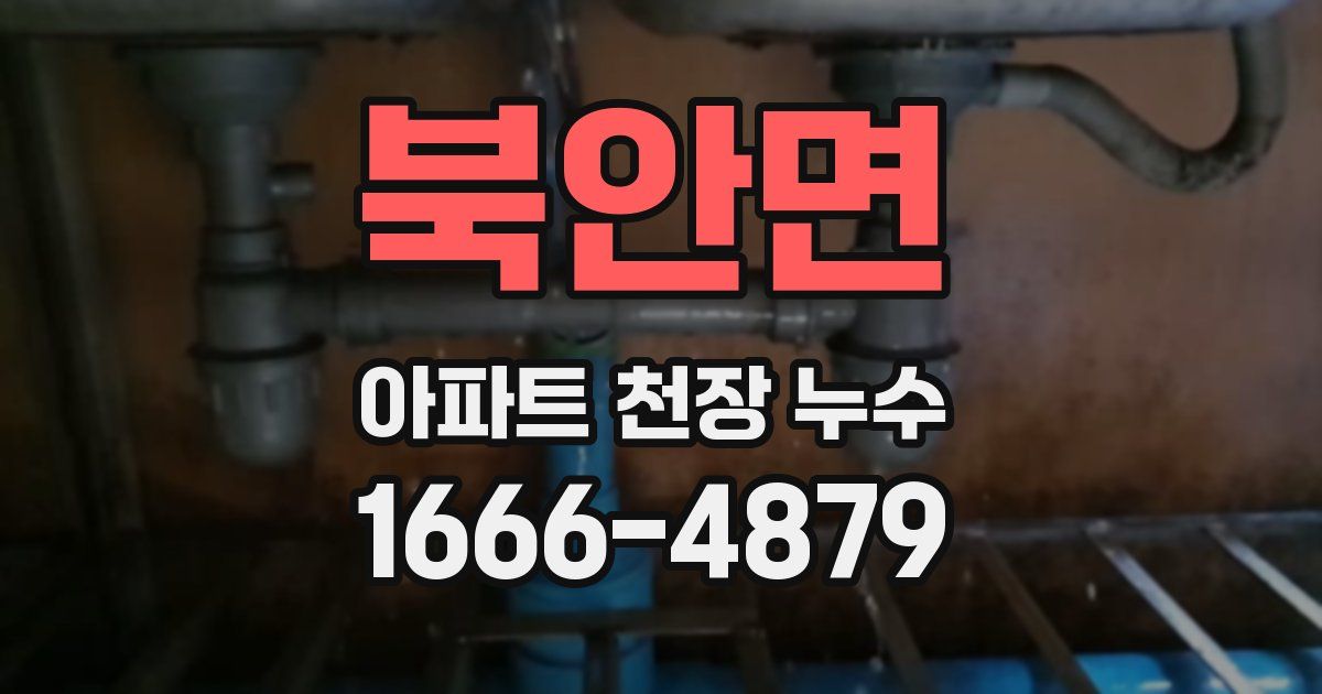 북안면 아파트 천장 누수