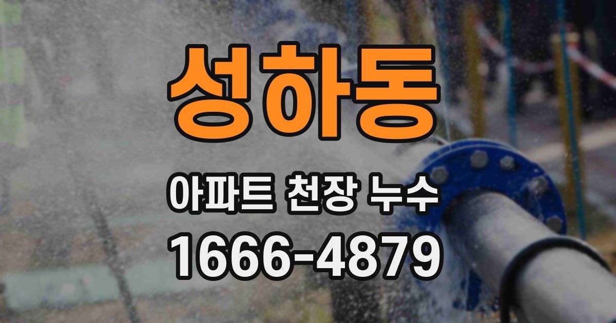 성하동 아파트 천장 누수