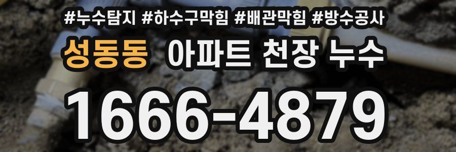 성동동 아파트 천장 누수