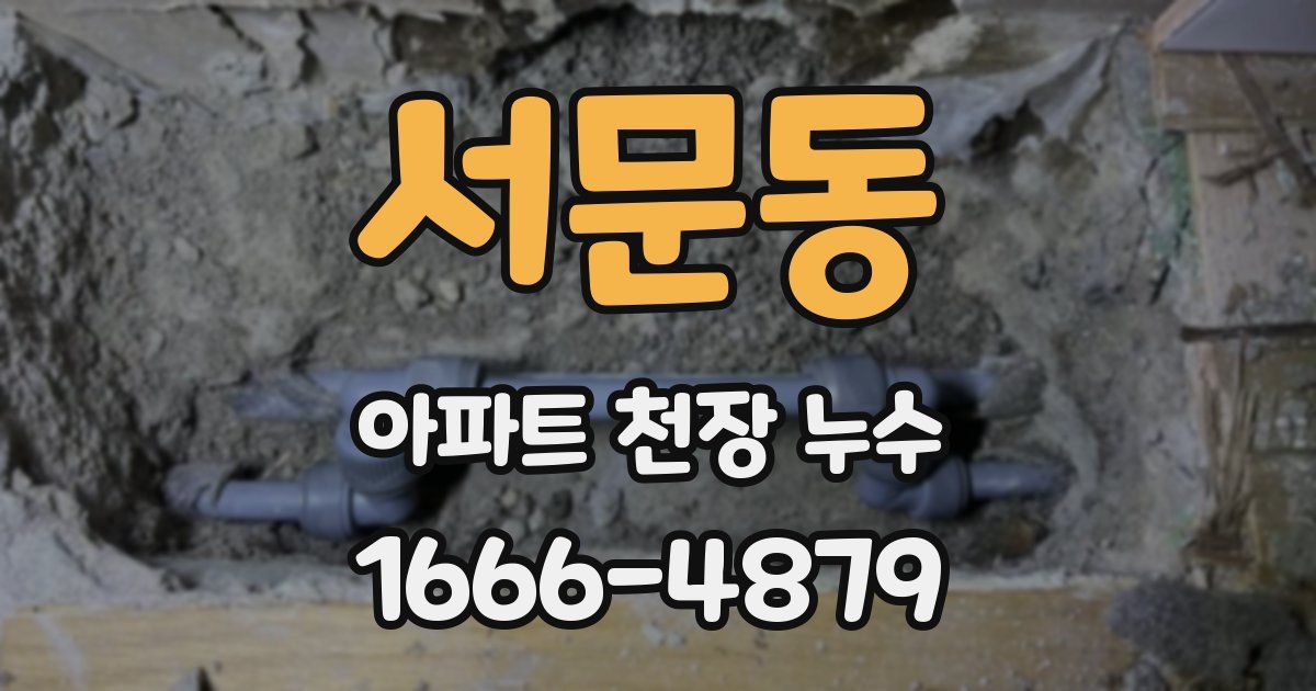 서문동 아파트 천장 누수