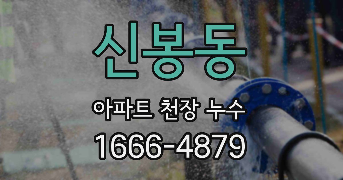 신봉동 아파트 천장 누수