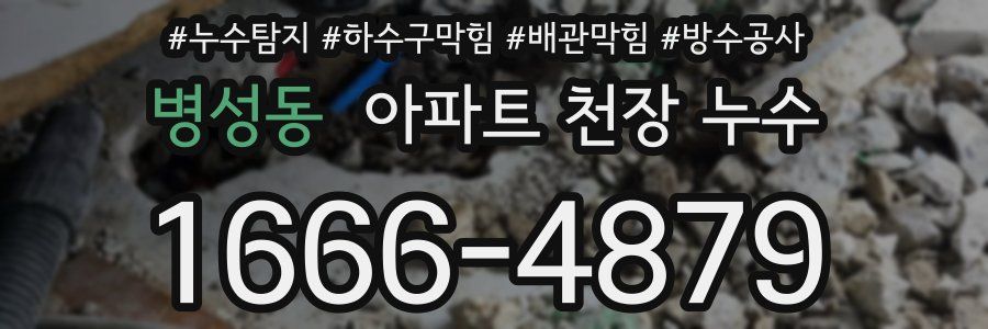 병성동 아파트 천장 누수