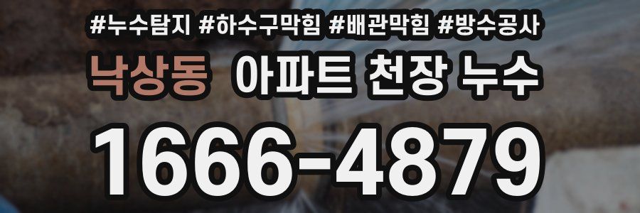 낙상동 아파트 천장 누수
