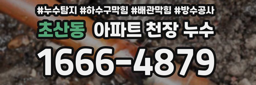 초산동 아파트 천장 누수
