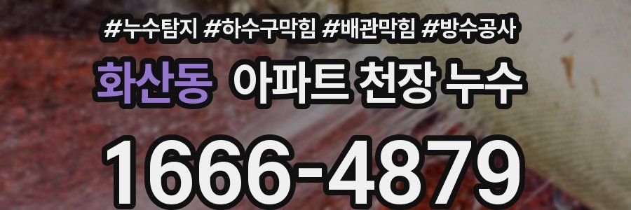 화산동 아파트 천장 누수