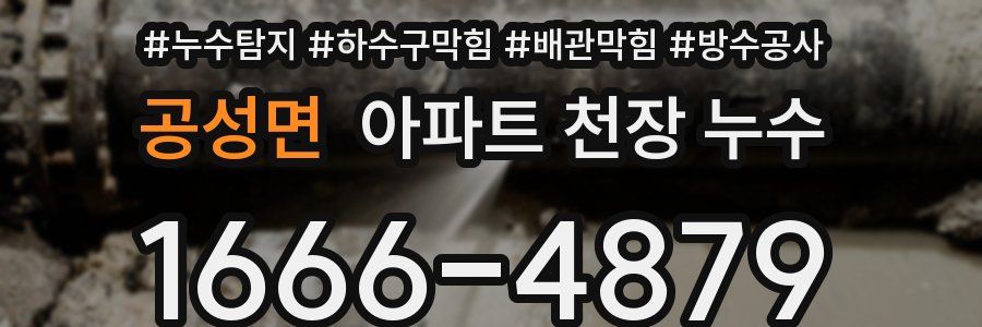 공성면 아파트 천장 누수