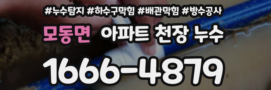 모동면 아파트 천장 누수