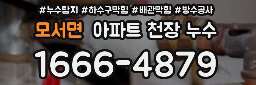 모서면 아파트 천장 누수