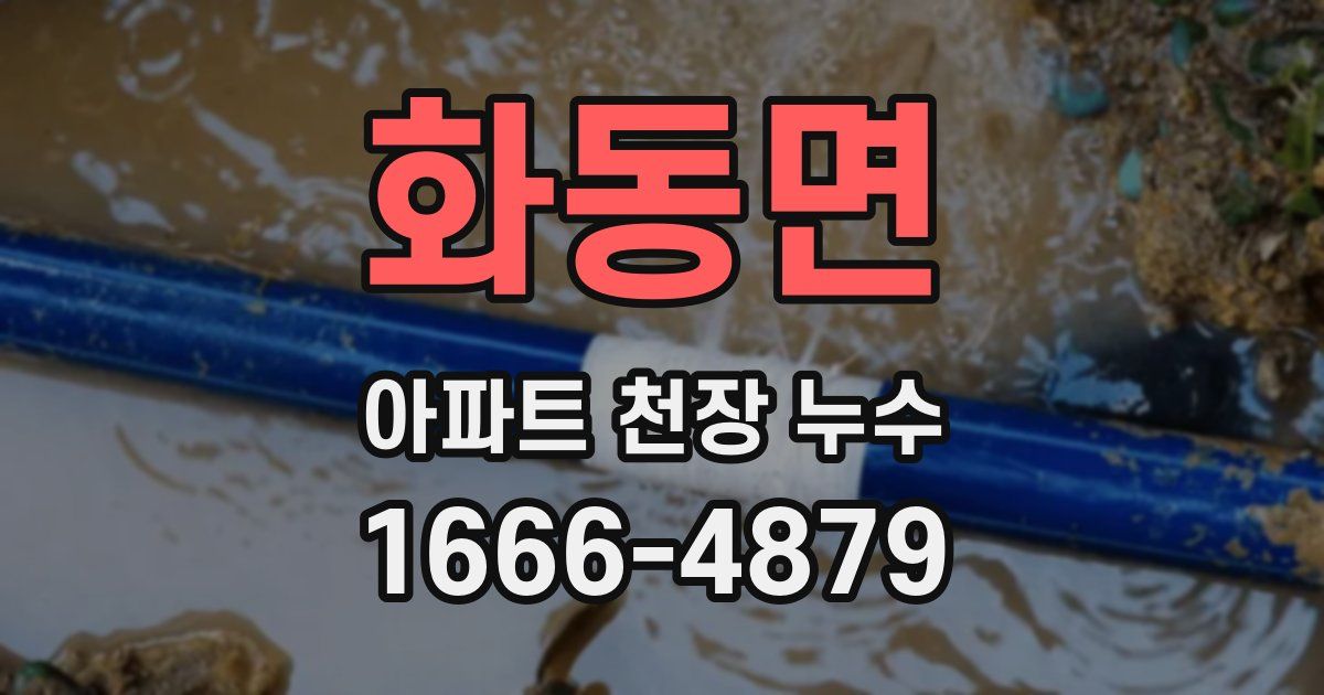 화동면 아파트 천장 누수