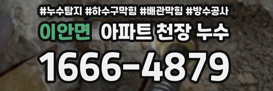 이안면 아파트 천장 누수