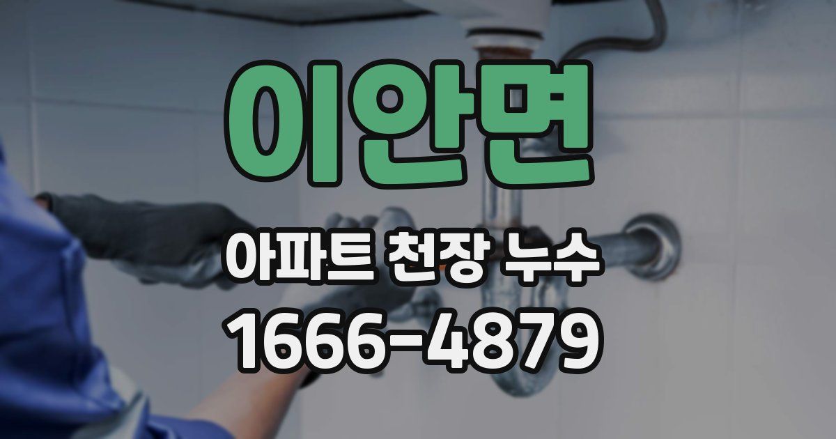 이안면 아파트 천장 누수