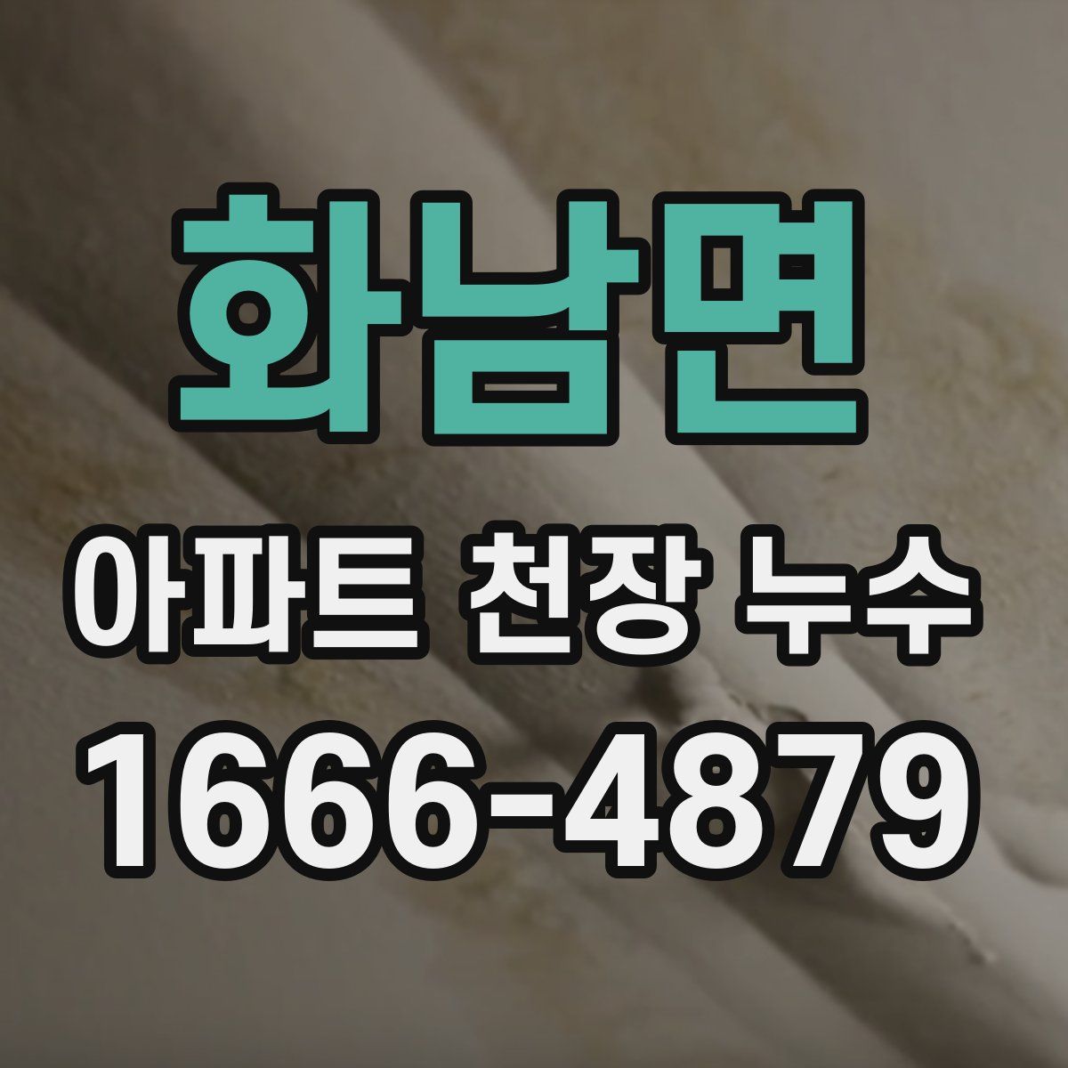 화남면 아파트 천장 누수