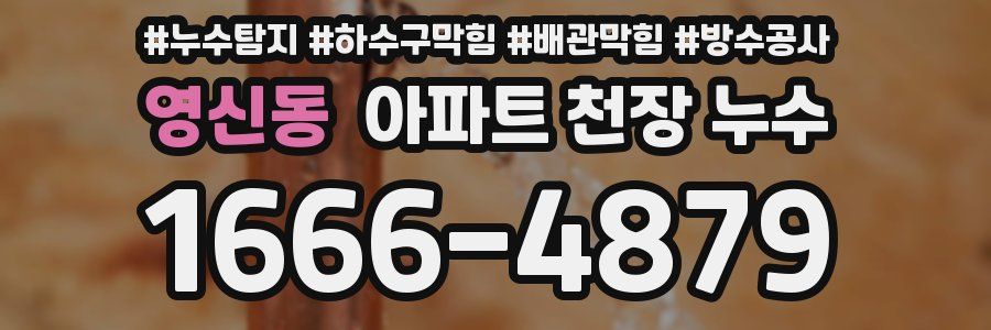 영신동 아파트 천장 누수