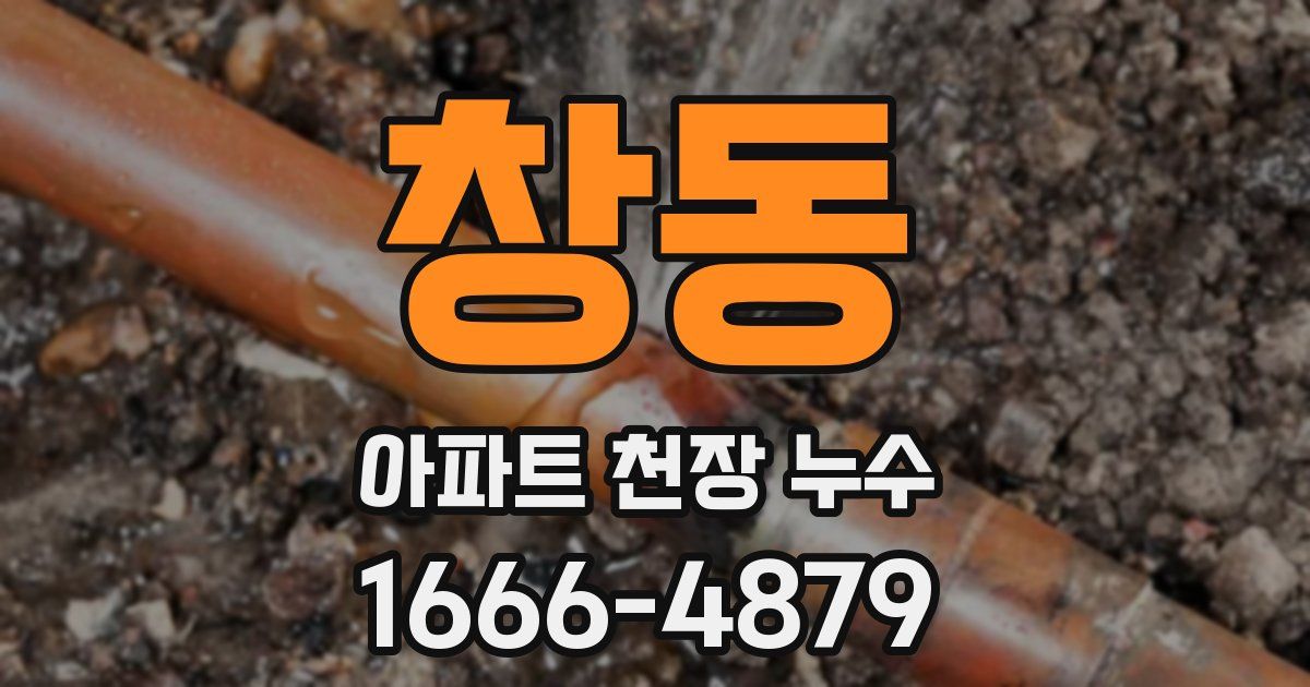 창동 아파트 천장 누수