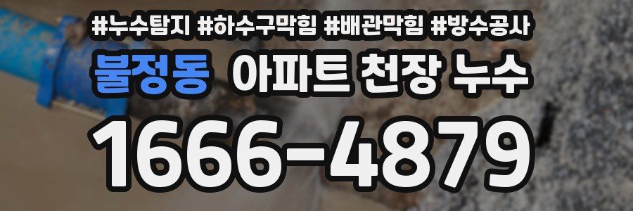 불정동 아파트 천장 누수