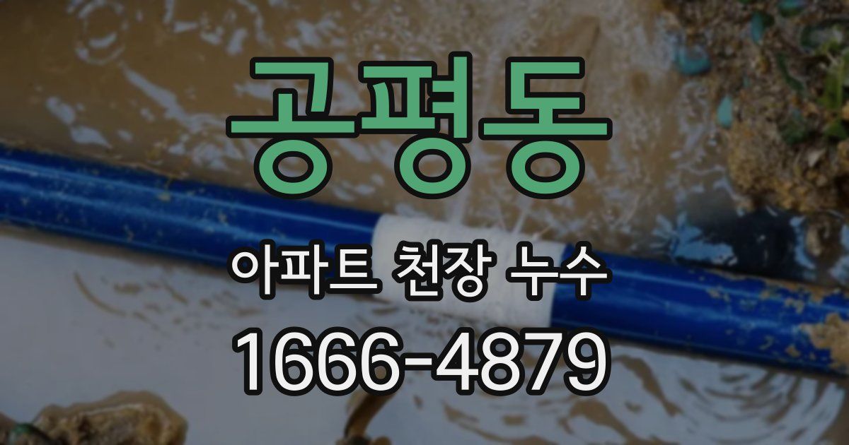 공평동 아파트 천장 누수