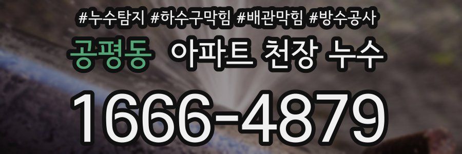 공평동 아파트 천장 누수