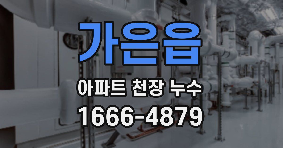 가은읍 아파트 천장 누수