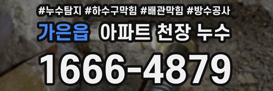 가은읍 아파트 천장 누수