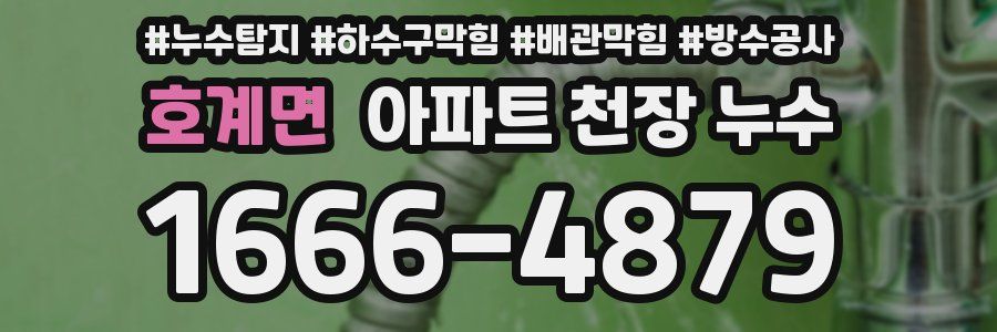 호계면 아파트 천장 누수