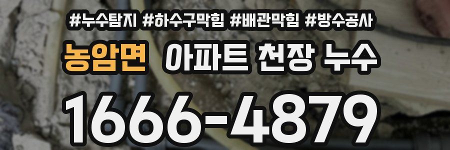 농암면 아파트 천장 누수