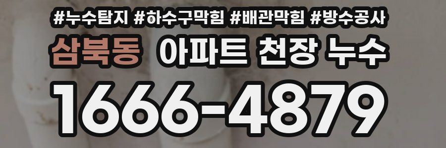 삼북동 아파트 천장 누수