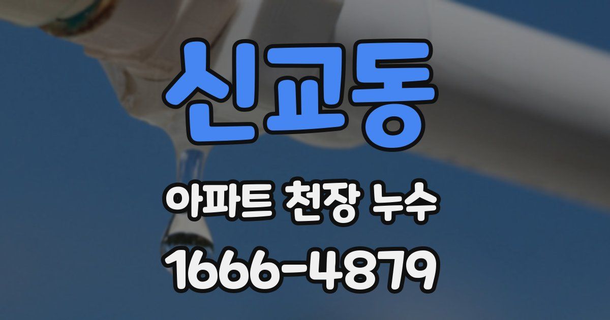신교동 아파트 천장 누수