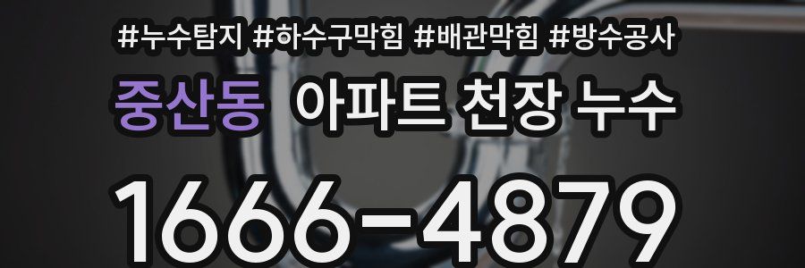 중산동 아파트 천장 누수