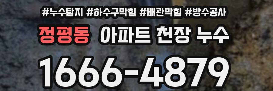 정평동 아파트 천장 누수