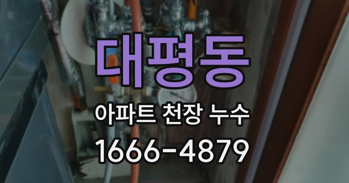 대평동 아파트 천장 누수