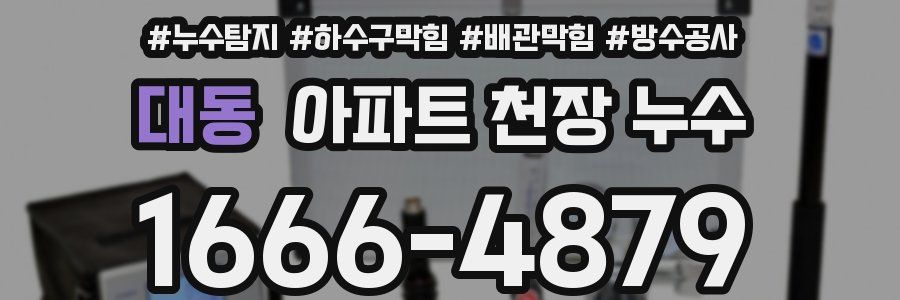 대동 아파트 천장 누수