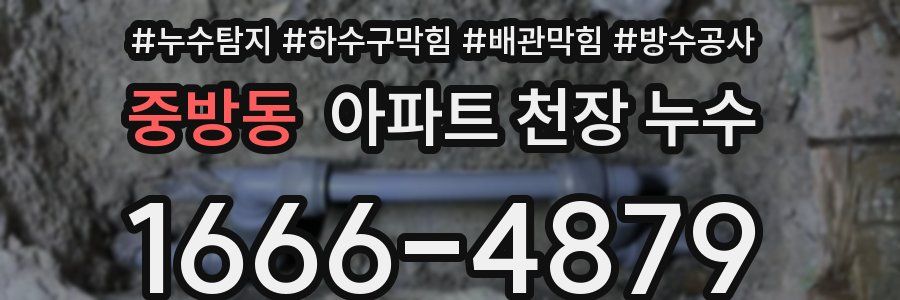 중방동 아파트 천장 누수