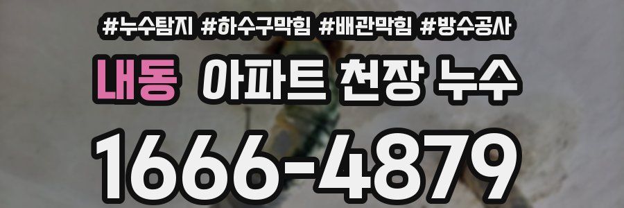 내동 아파트 천장 누수