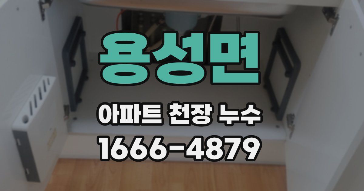 용성면 아파트 천장 누수