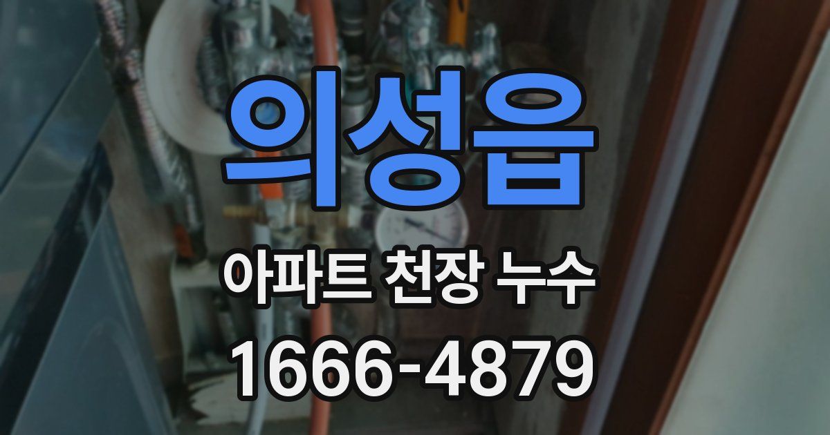 의성읍 아파트 천장 누수