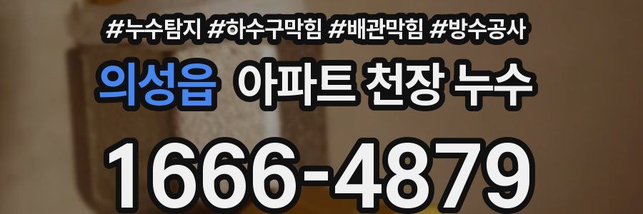 의성읍 아파트 천장 누수