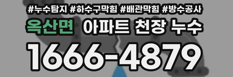 옥산면 아파트 천장 누수